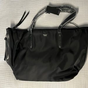 Botkier black nylon zippered tote